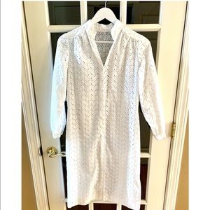 Handmade Creamy White Eyelet Dress